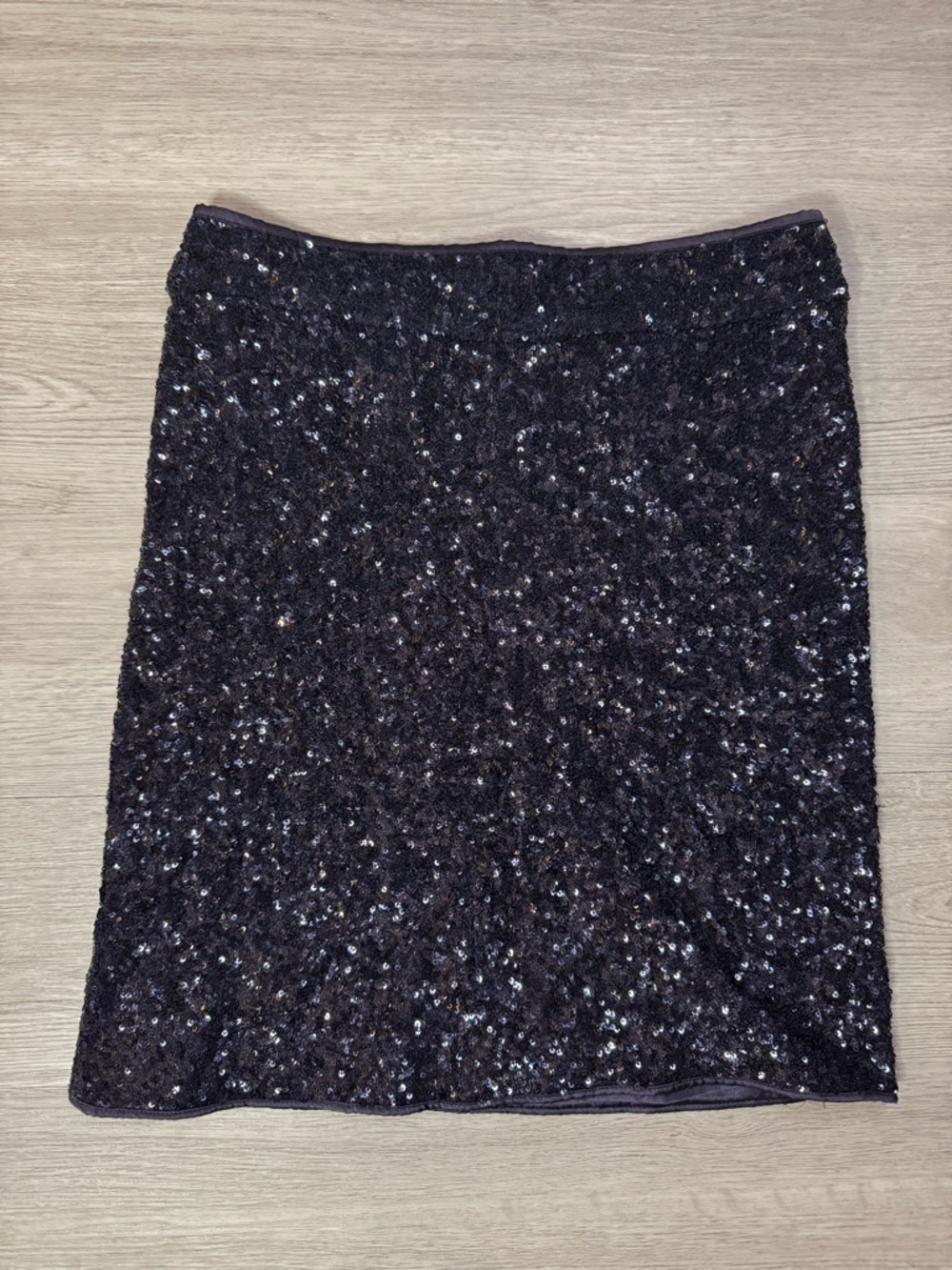 Boston Proper Dark Blue Sequin Mini Skirt Size 2
